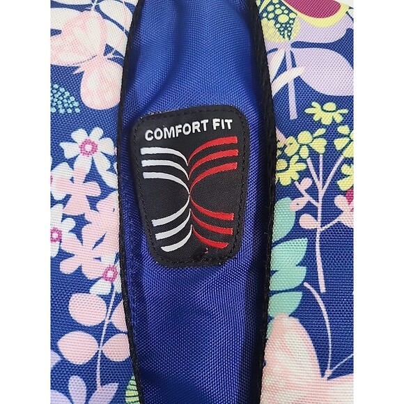 Swiss Gear Backpack Blue, Pink Floral Dragonfly Butterflies Disney Girl Style - Picture 9 of 12